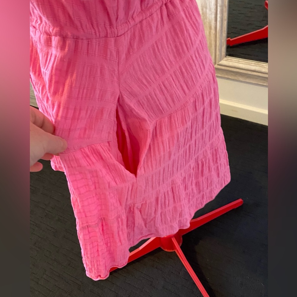 Size 12 - Forever New Posie Textured Smock Shirt Dress in Pink Cosmos - Picture 9 of 13